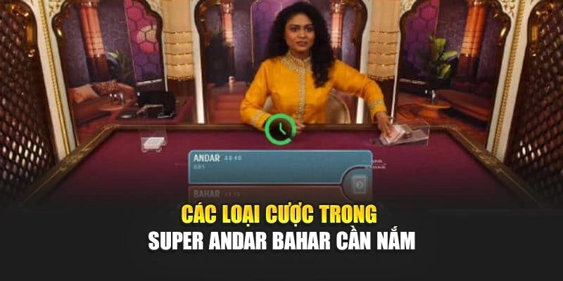 Các loại cược trong super andar bahar cần nắm